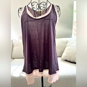 Sheer blouse tank top